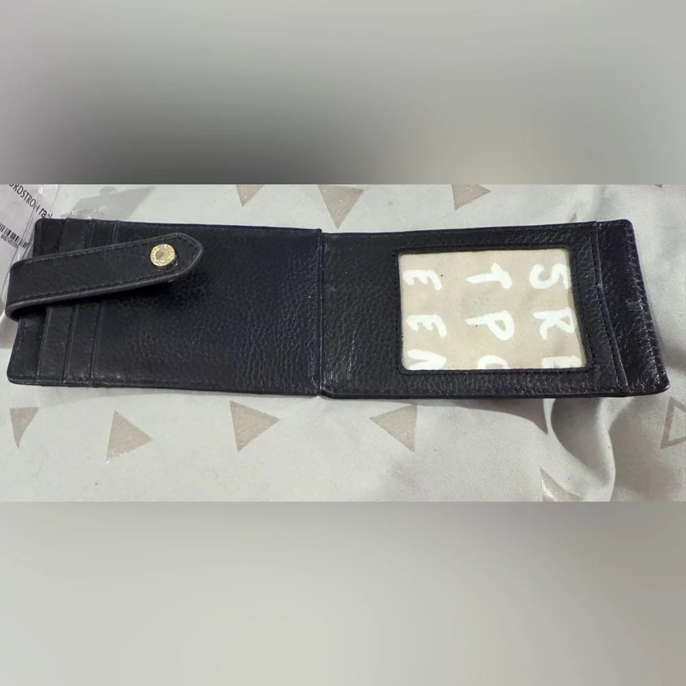 Black Leather Phone Wallet